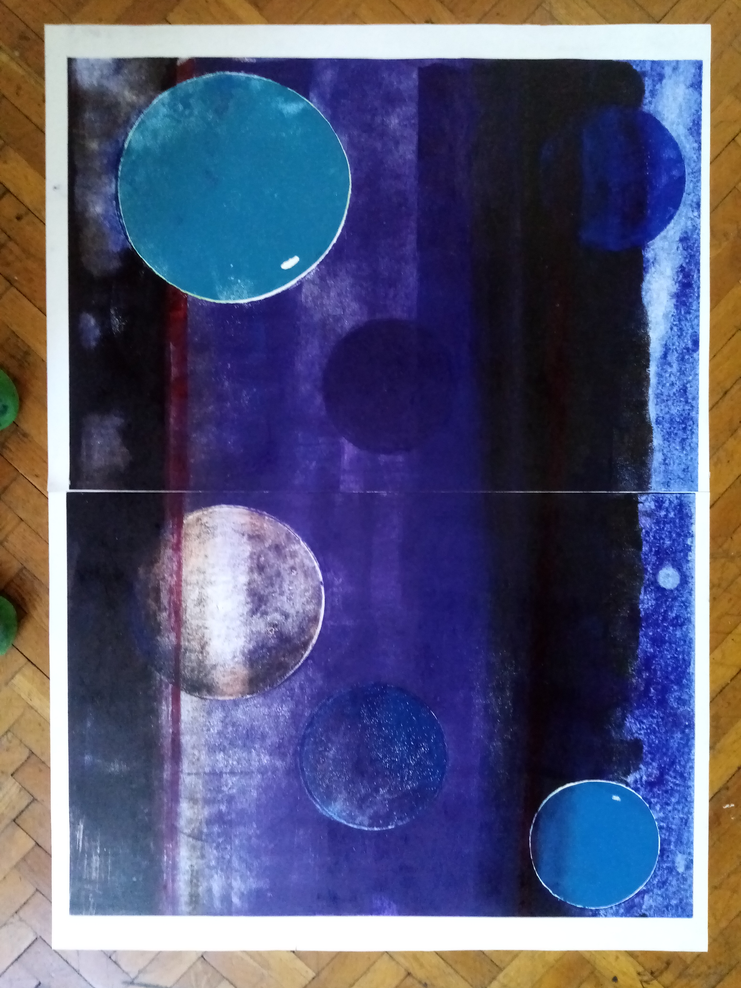 Title 10 | Oil on cartboard